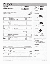 DataSheet IXTP2N100P pdf